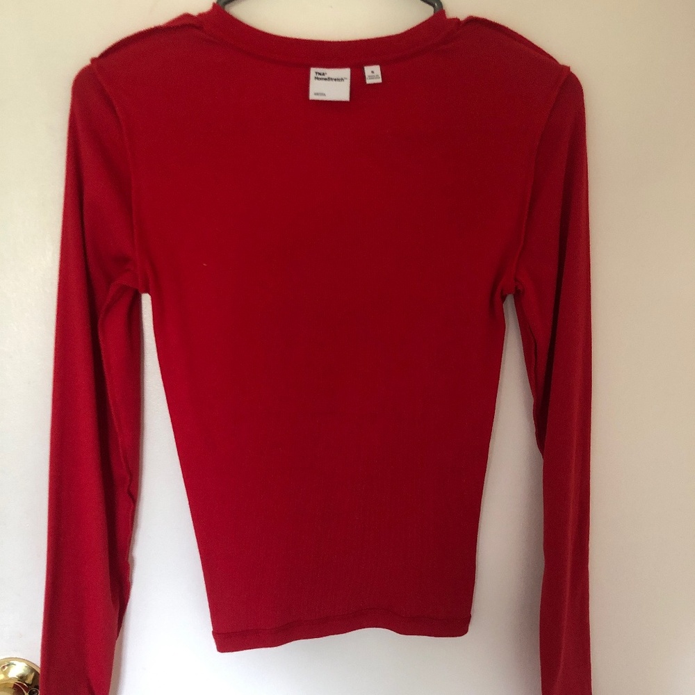 Aritzia HomeStretch Rib Crew Longsleeve Size Small